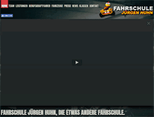 Tablet Screenshot of fahrschule-huhn.de